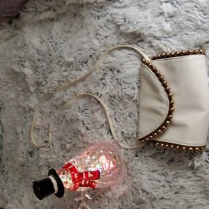 Cato white leather bag